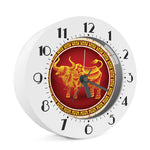 Chinese Ox Zodiac Sign Print Alarm Clock