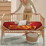 Chinese Ox Zodiac Sign Print Baby Crib Sheet