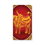 Chinese Ox Zodiac Sign Print Baby Crib Sheet