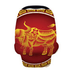 Chinese Ox Zodiac Sign Print Baby Seat Cover