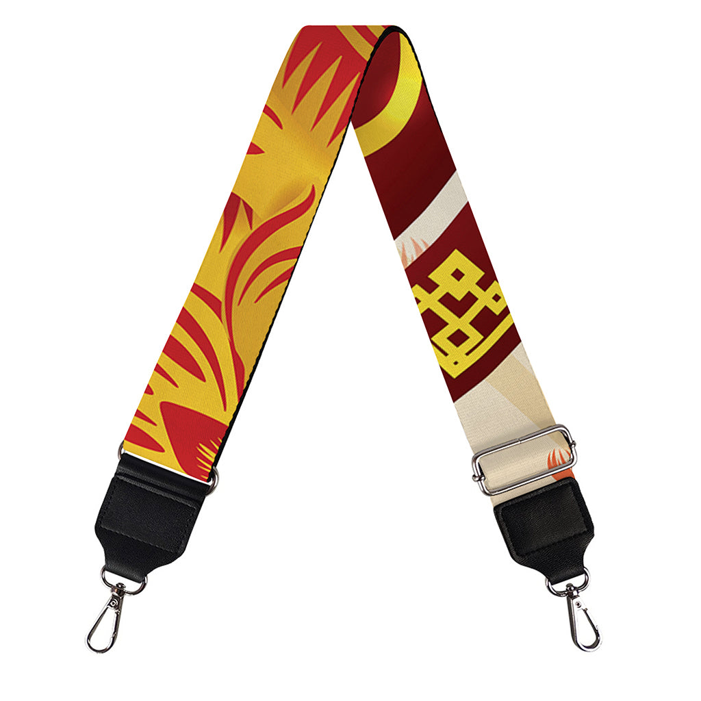 Chinese Ox Zodiac Sign Print Bag Strap