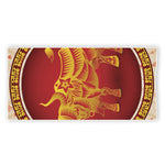 Chinese Ox Zodiac Sign Print Beach Towel