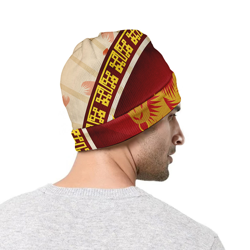 Chinese Ox Zodiac Sign Print Beanie