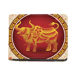 Chinese Ox Zodiac Sign Print Bifold Wallet
