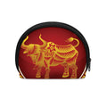 Chinese Ox Zodiac Sign Print Coin Purse