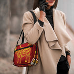 Chinese Ox Zodiac Sign Print Double Strap Bible Bag