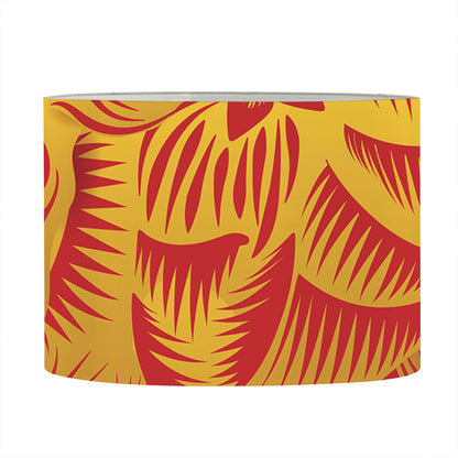Chinese Ox Zodiac Sign Print Drum Lamp Shade