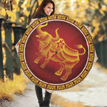 Chinese Ox Zodiac Sign Print Foldable Umbrella