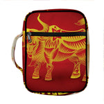 Chinese Ox Zodiac Sign Print Front Pocket Bible Bag