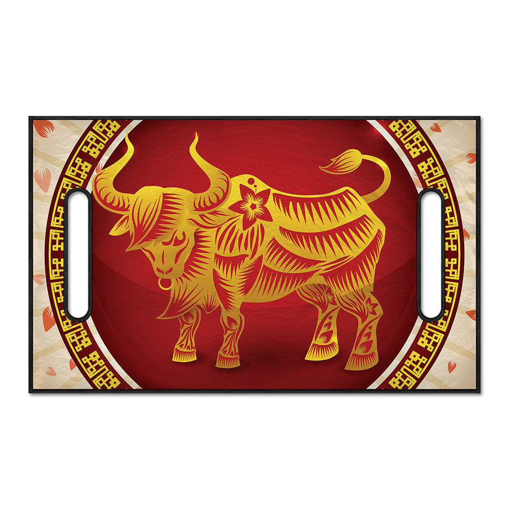 Chinese Ox Zodiac Sign Print Golf Cart Seat Cover