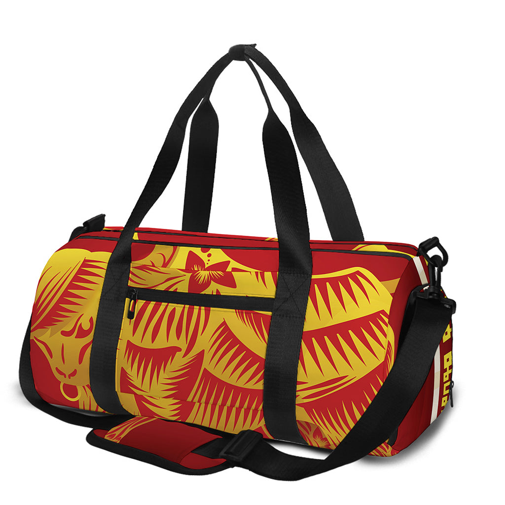 Chinese Ox Zodiac Sign Print Gym Bag