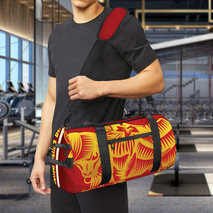 Chinese Ox Zodiac Sign Print Gym Bag