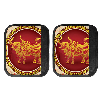 Chinese Ox Zodiac Sign Print Handle Covers
