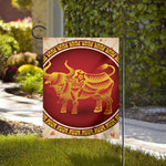 Chinese Ox Zodiac Sign Print House Flag