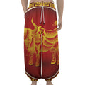 Chinese Ox Zodiac Sign Print Lantern Pants