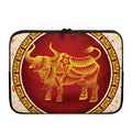 Chinese Ox Zodiac Sign Print Laptop Sleeve