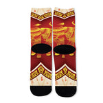 Chinese Ox Zodiac Sign Print Long Socks