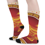 Chinese Ox Zodiac Sign Print Long Socks