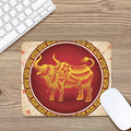 Chinese Ox Zodiac Sign Print Mouse Pad