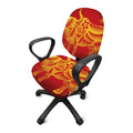 Chinese Ox Zodiac Sign Print Office Chair Cover