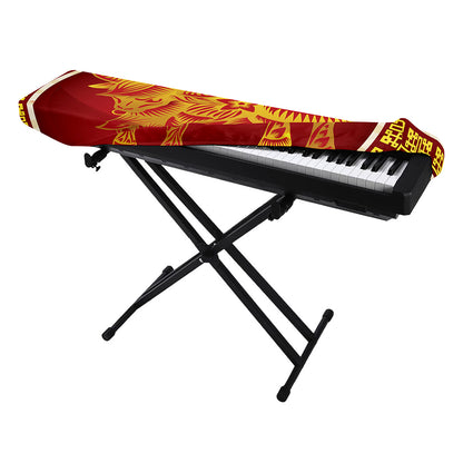 Chinese Ox Zodiac Sign Print Piano Keyboard Cover