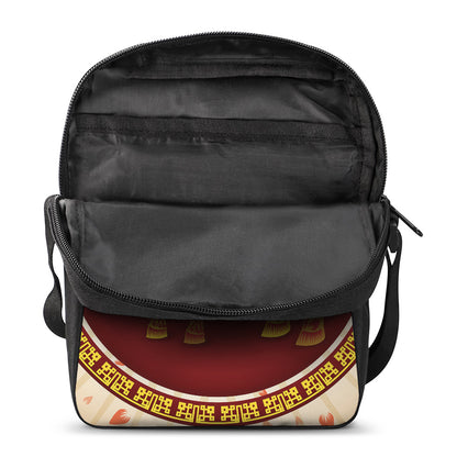 Chinese Ox Zodiac Sign Print Rectangular Crossbody Bag