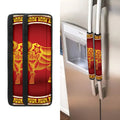 Chinese Ox Zodiac Sign Print Refrigerator Handle Covers