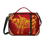 Chinese Ox Zodiac Sign Print Shoulder Strap Bible Bag