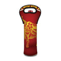 Chinese Ox Zodiac Sign Print Single Neoprene Wine Tote