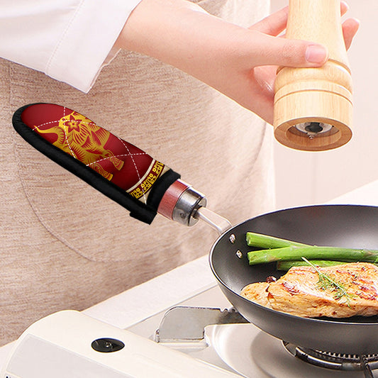 Chinese Ox Zodiac Sign Print Skillet Handle Cover
