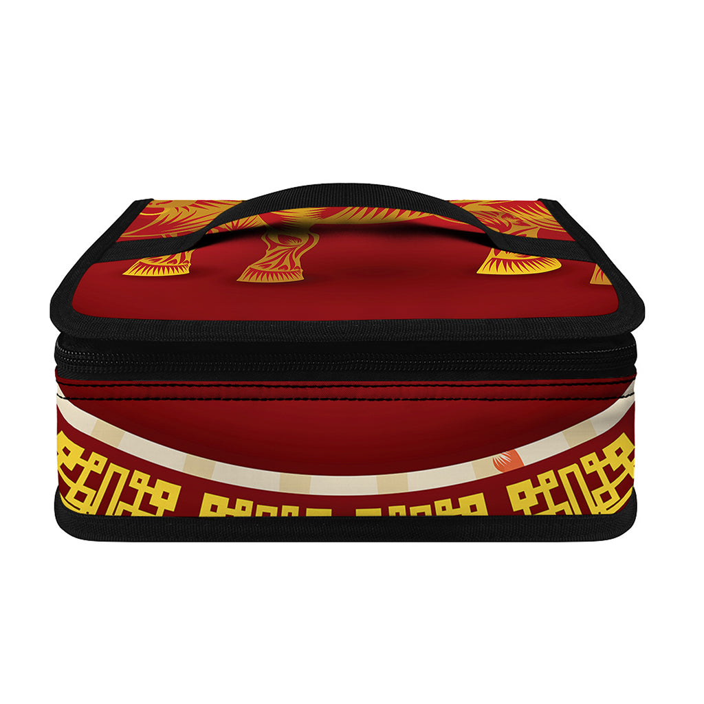 Chinese Ox Zodiac Sign Print Small Lunch Bag