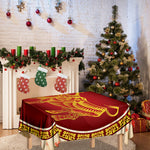 Chinese Ox Zodiac Sign Print Tablecloth