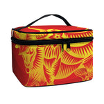 Chinese Ox Zodiac Sign Print Travel Makeup Bag