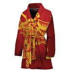 Chinese Ox Zodiac Sign Print Women's Bathrobe