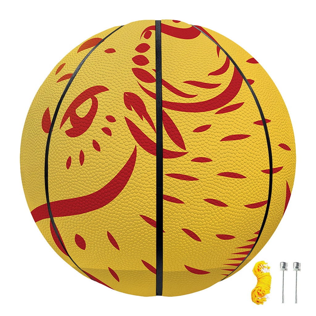 Chinese Ox Zodiac Symbol Print Basketball