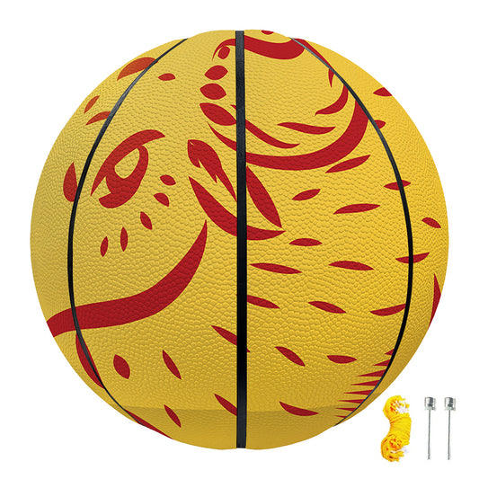 Chinese Ox Zodiac Symbol Print Basketball