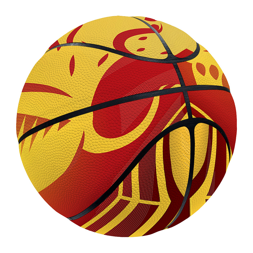 Chinese Ox Zodiac Symbol Print Basketball