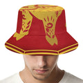 Chinese Ox Zodiac Symbol Print Bucket Hat