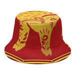Chinese Ox Zodiac Symbol Print Bucket Hat