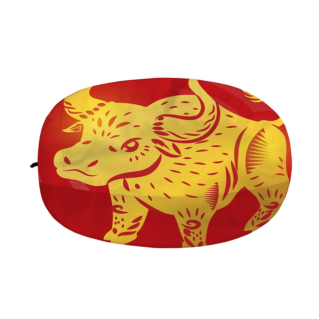Chinese Ox Zodiac Symbol Print Car Side Mirror Covers