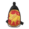 Chinese Ox Zodiac Symbol Print Sling Bag