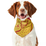 Chinese Ox Zodiac Symbol Print Dog Bandana
