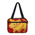 Chinese Ox Zodiac Symbol Print Double Strap Bible Bag