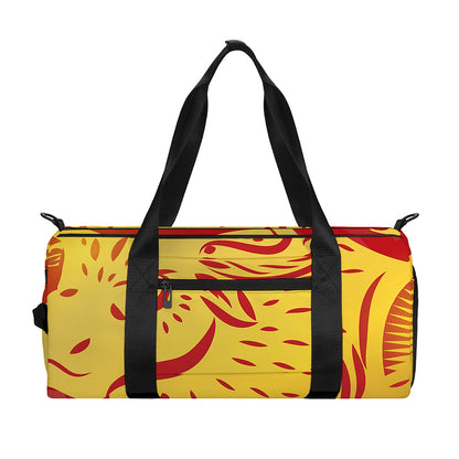 Chinese Ox Zodiac Symbol Print Gym Bag