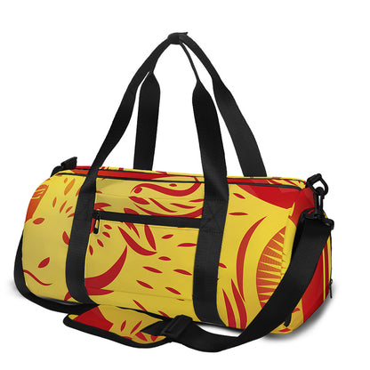 Chinese Ox Zodiac Symbol Print Gym Bag