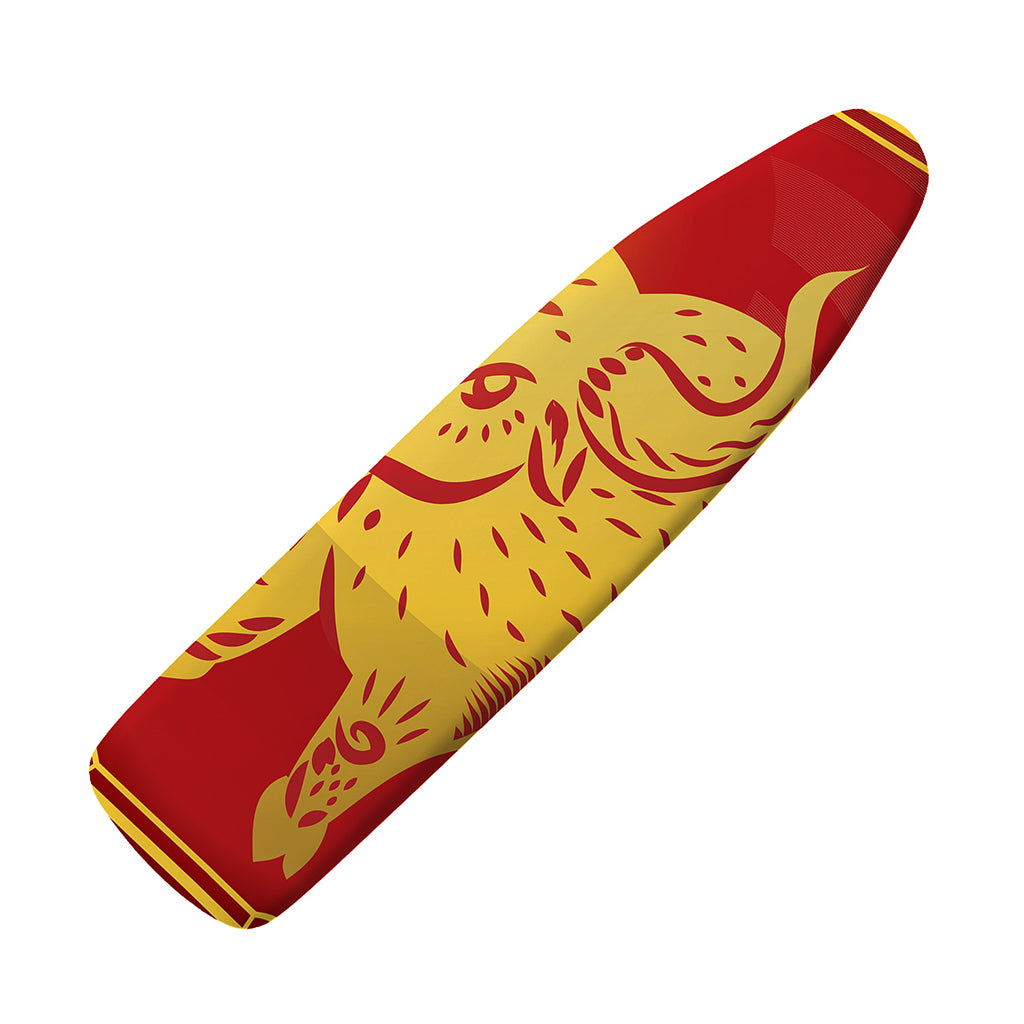 Chinese Ox Zodiac Symbol Print Ironing Board Cover