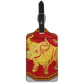 Chinese Ox Zodiac Symbol Print Luggage Tag