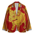Chinese Ox Zodiac Symbol Print Men's Blazer