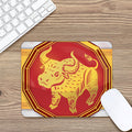 Chinese Ox Zodiac Symbol Print Mouse Pad