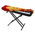 Chinese Ox Zodiac Symbol Print Piano Keyboard Cover